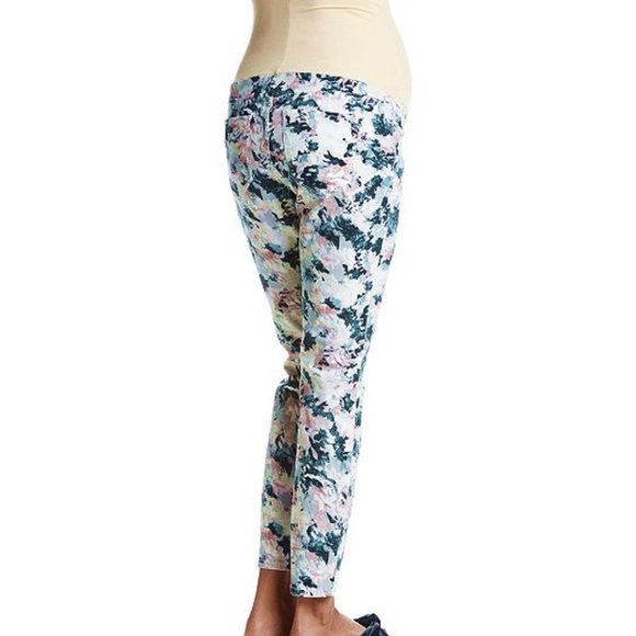 Flutter & Kick Women's Maternity Denim Blue Jeans Size 10 Skinny Leg - Picture 5 of 11